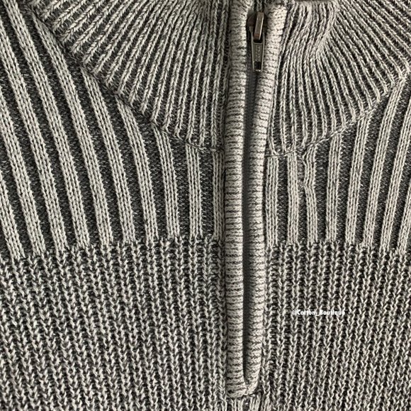 Men's 1/4 Zipper Pullover Long Sleeve Sweater (NWT) - Picture 3 of 10